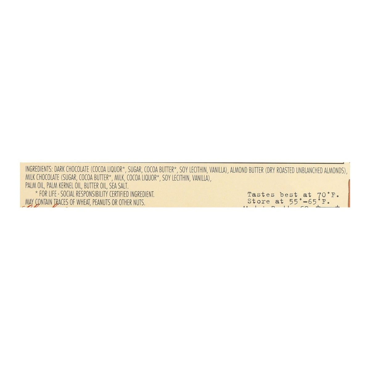 Chocolove Dark Chocolate Salted Almond Butter Bars, 10-Pack
