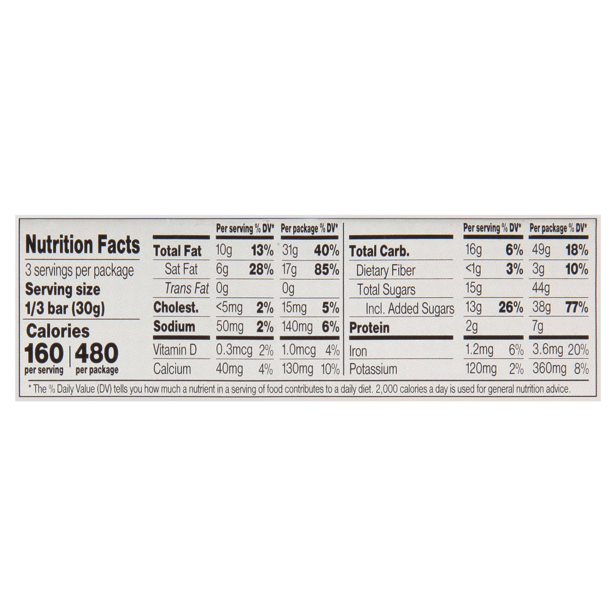 Chocolove Peanut Butter Milk Chocolate Bars, 10-Pack