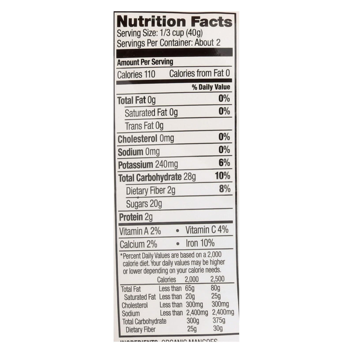 Made In Nature Mangoes Dried Fruit - Case Of 6 - 3 Oz