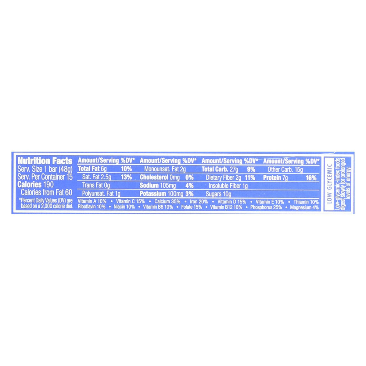 Luna Bar Blueberry Bliss - Organic - 15 Count