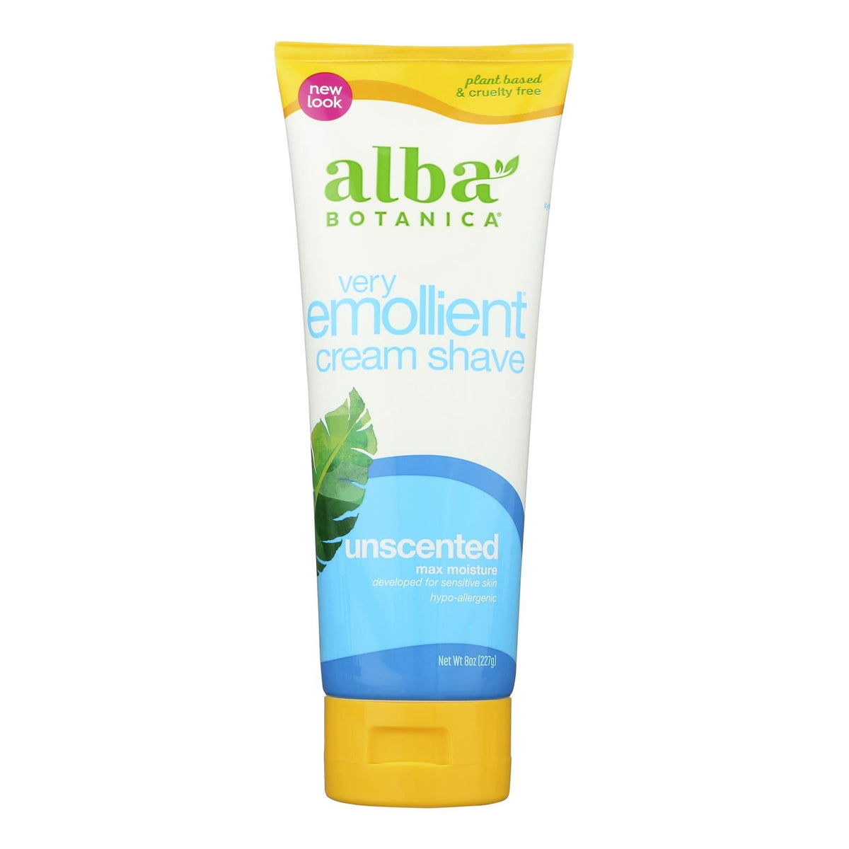 Alba Botanica Unscented Moisturizing Shave Cream 8oz