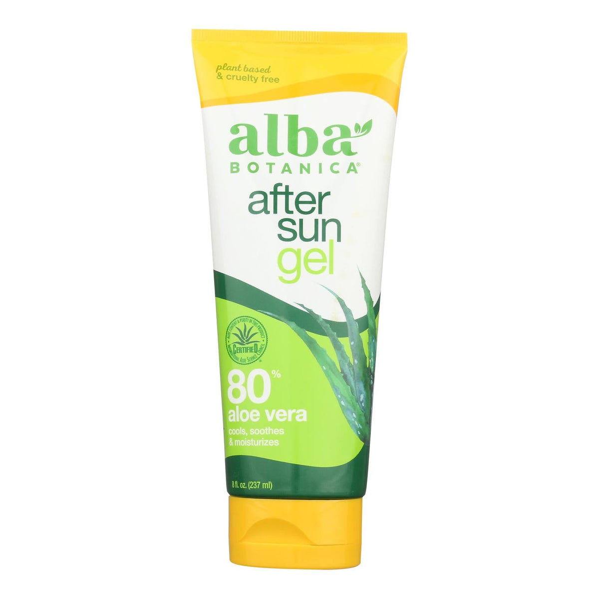 Alba Botanica - After Sun Gel - 98% Aloe - 8 Oz