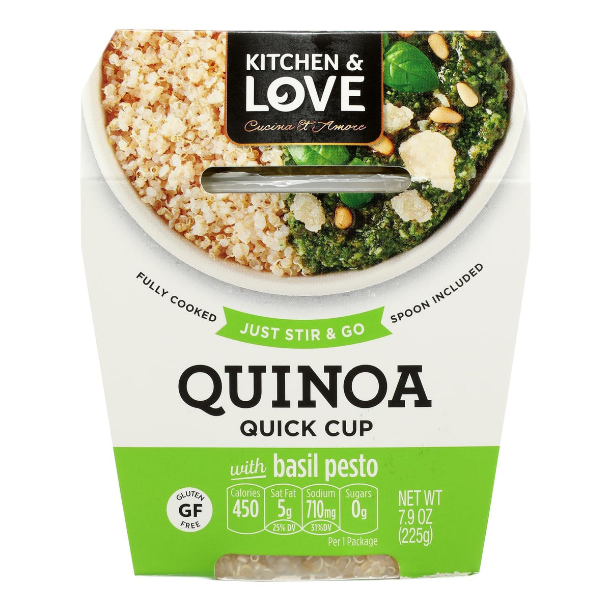 Cucina & Amore Quinoa Meals Basil Pesto, 6-Pack, 7.9 Oz