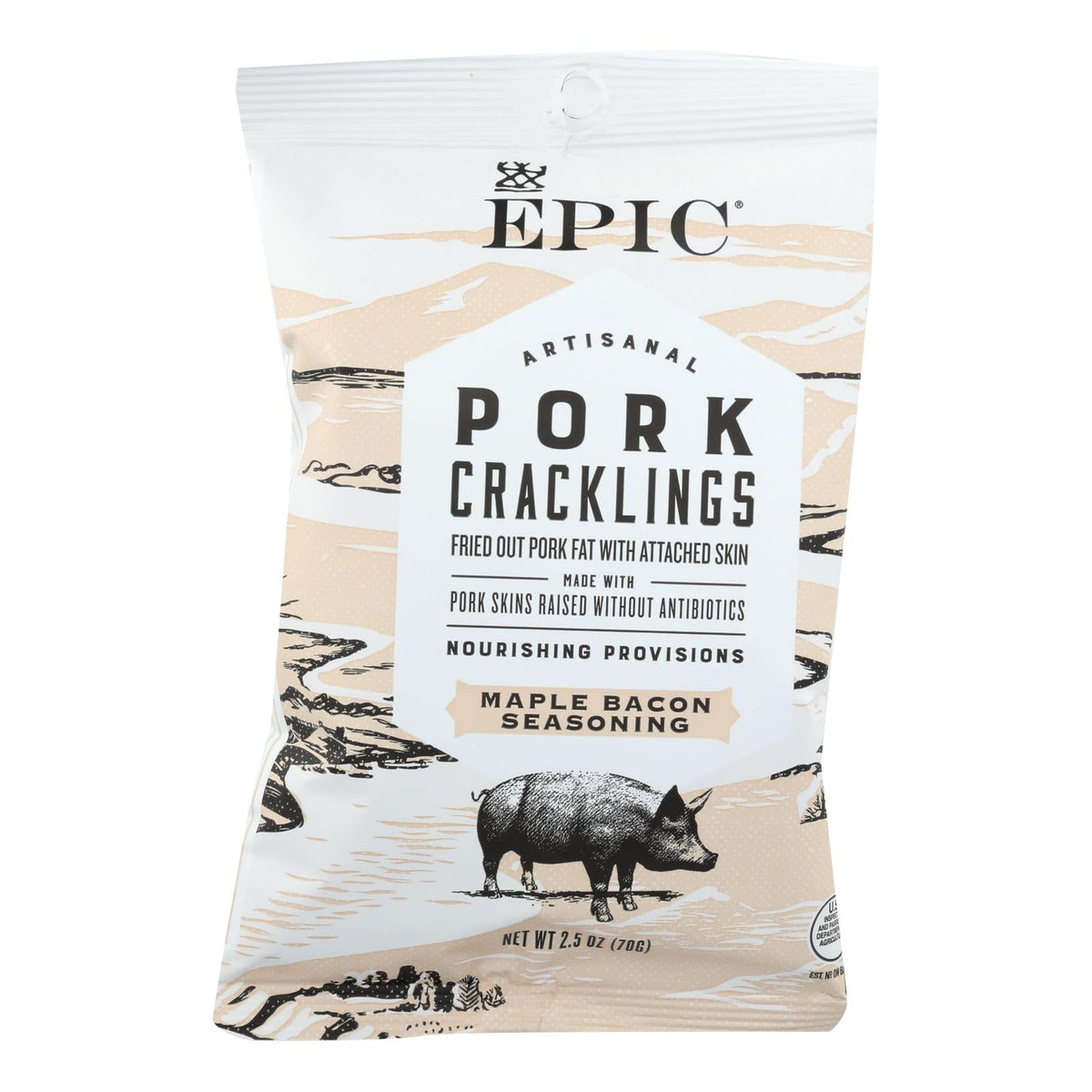 Epic Pork Crackling, Maple Bacon Seasoning, 12-Pack, 2.5 oz