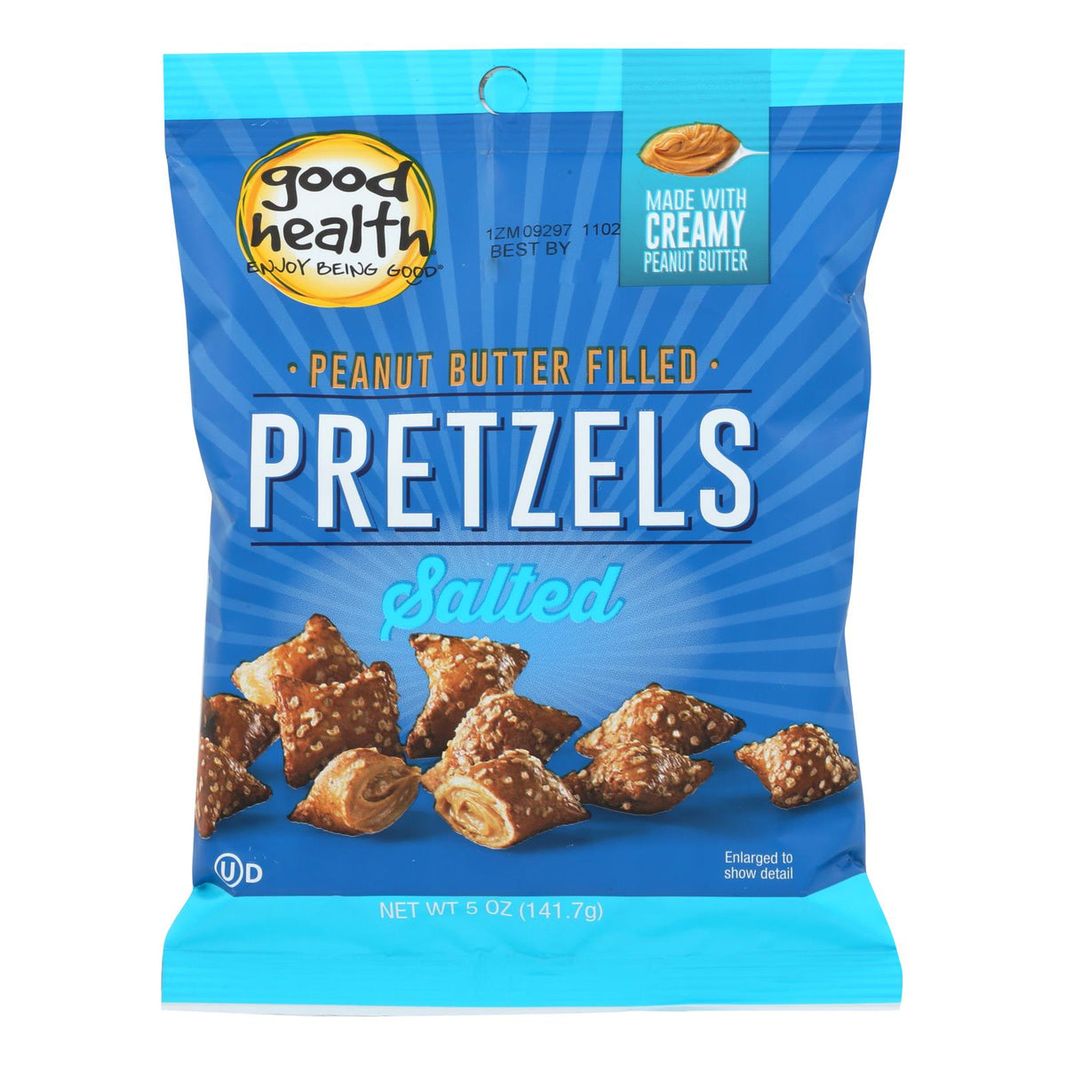 Good Health Peanut Butter Pretzels, Salted, 12-Pack, 5 Oz