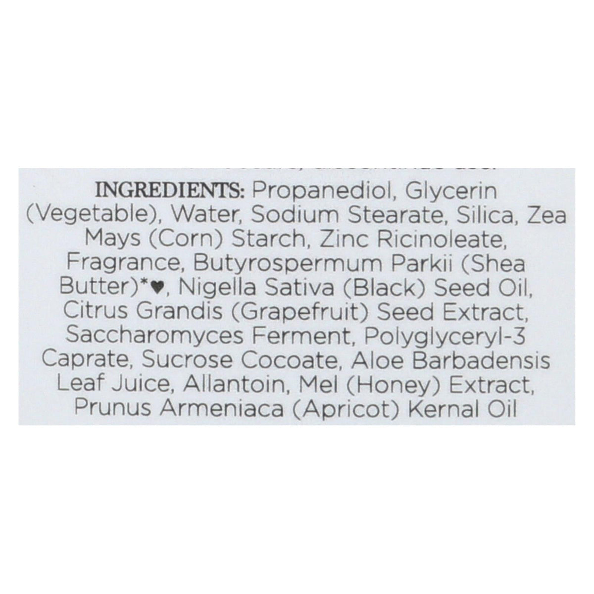 Nubian Heritage Natural Deodorant, Honey & Black Seed 2.25oz