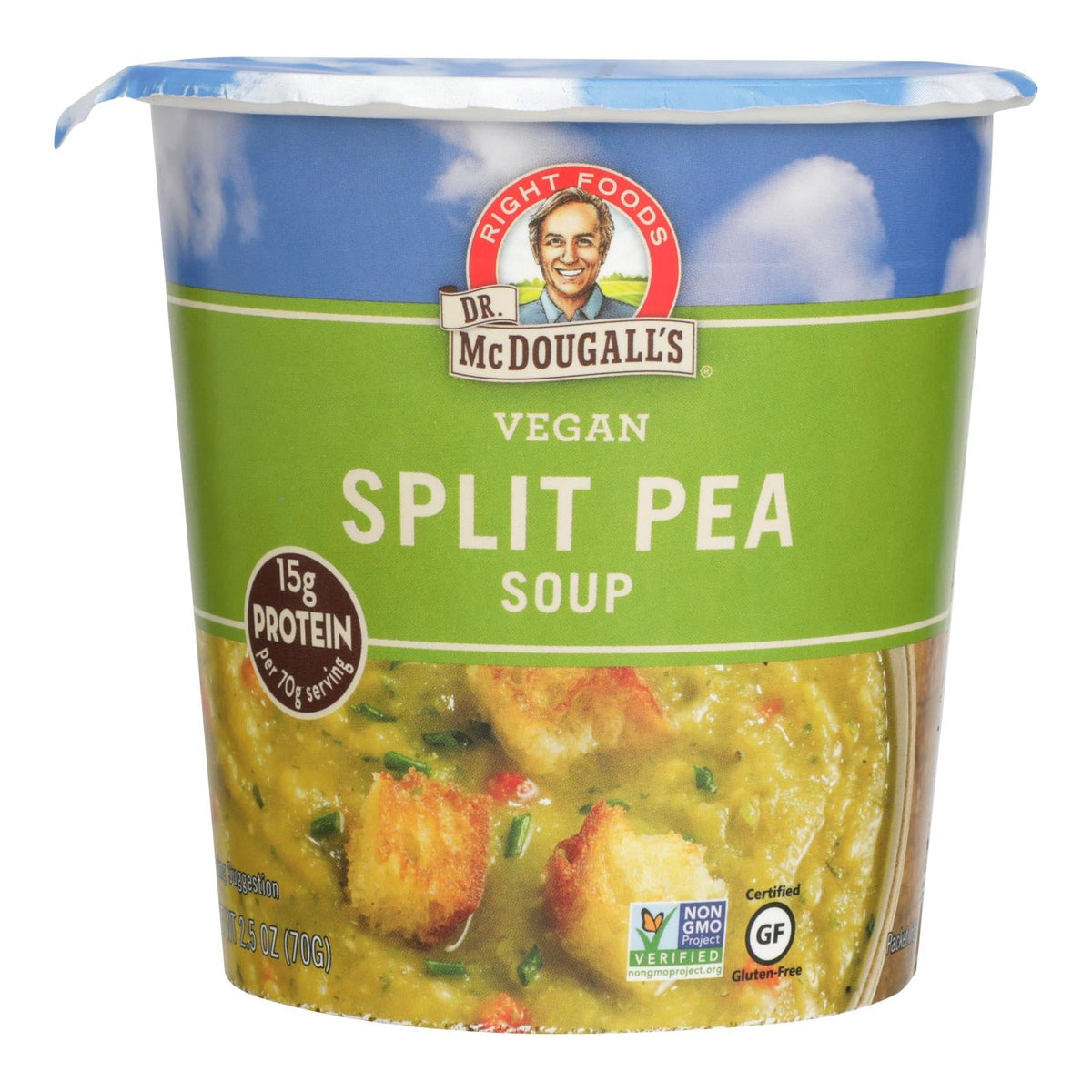 Dr. McDougall's Vegan Split Pea & Barley Soup, 6-Pack