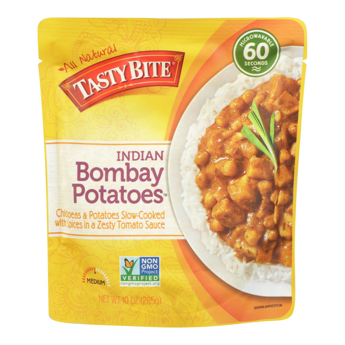 Tasty Bite Indian Bombay Potatoes - 10 Oz, Case of 6
