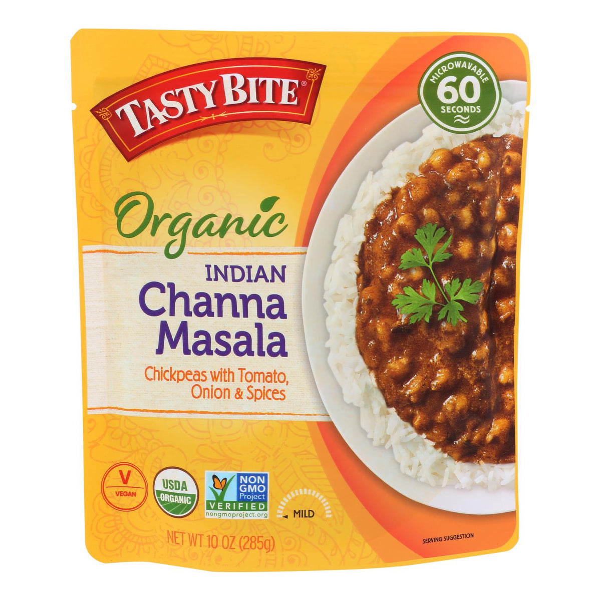 Tasty Bite Indian Channa Masala, 10 Oz, Pack of 6