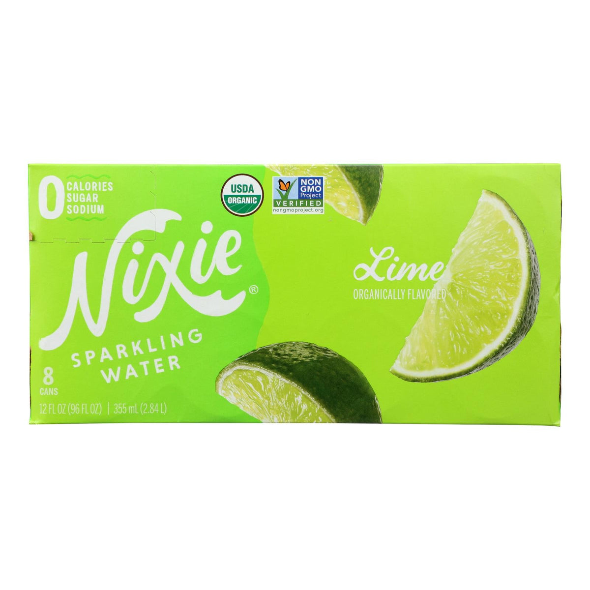 Nixie Lime Sparkling Water - 3 Cases of 8/12 FZ