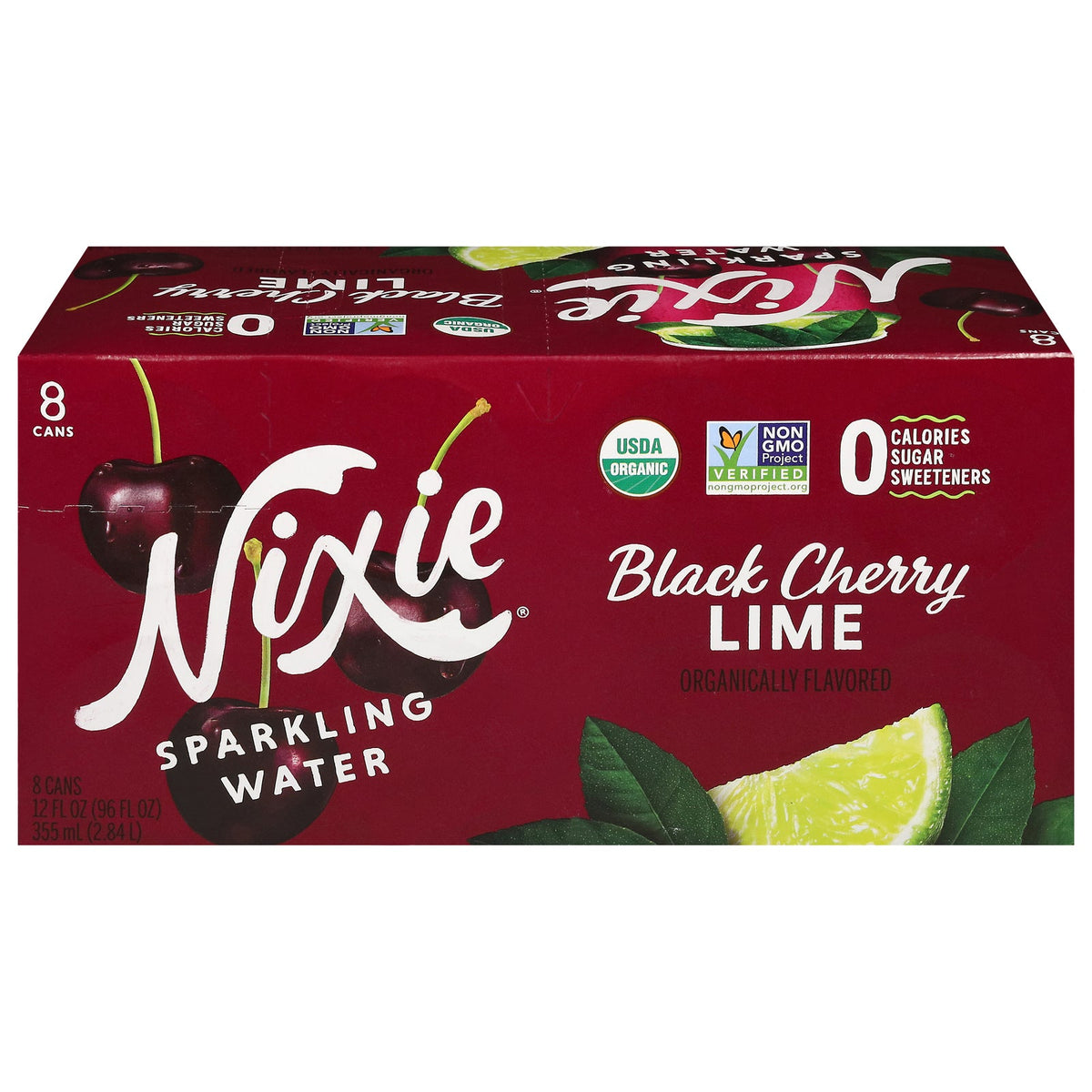 Nixie Sparkling Water Black Cherry Lime - 3 Cases