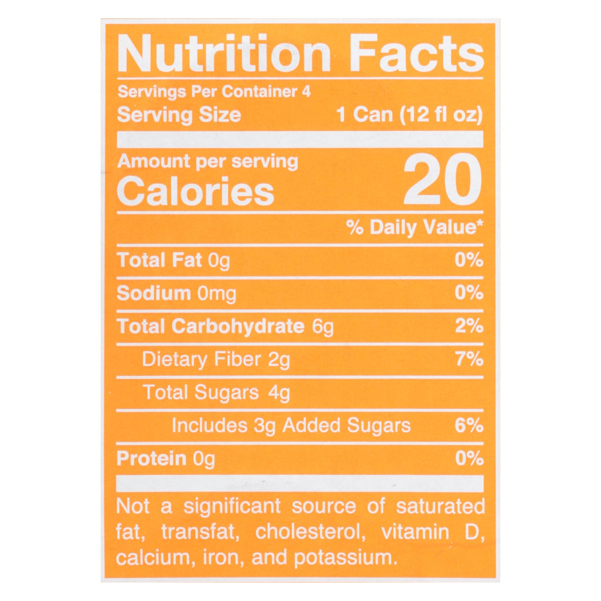 Poppi - Prebio Soda Orange 4pk - CS of 6-4/12 FZ