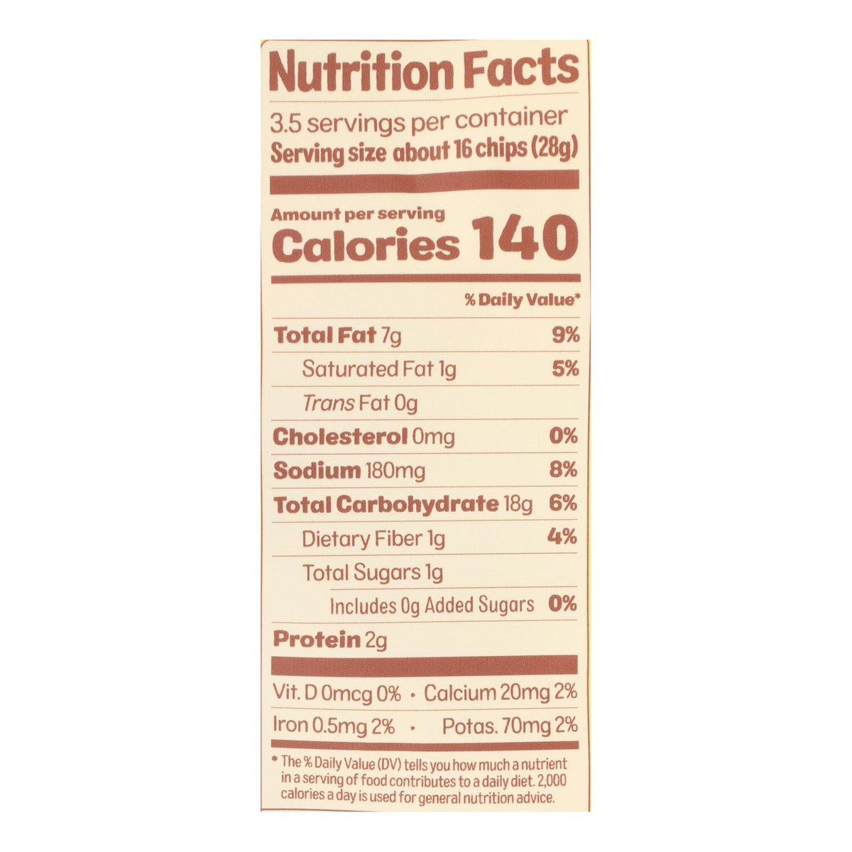 Cauliflower Chips Sea Salt - 12 Pack (3.5 Oz Each)