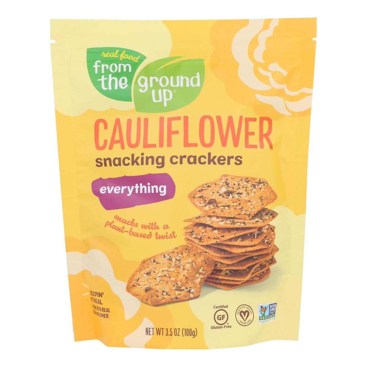 Ground Up Everything Crackers - 6 Pack, 3.5 OZ Each