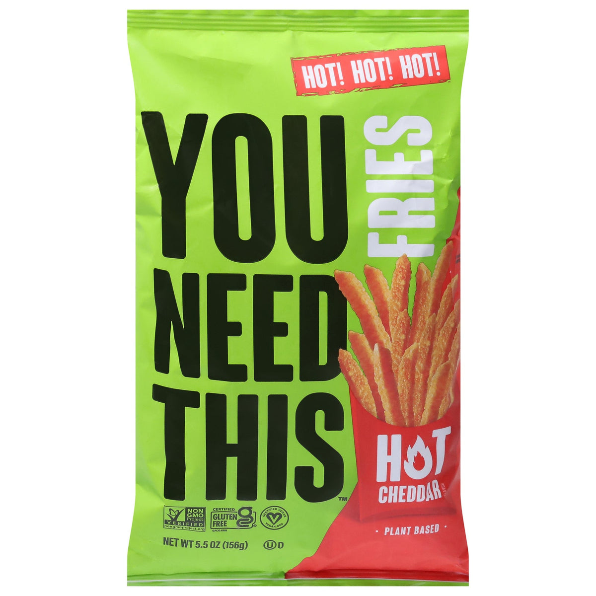 You Need This - Hot Fries Cheddar - CS of 6-5.5 OZ
