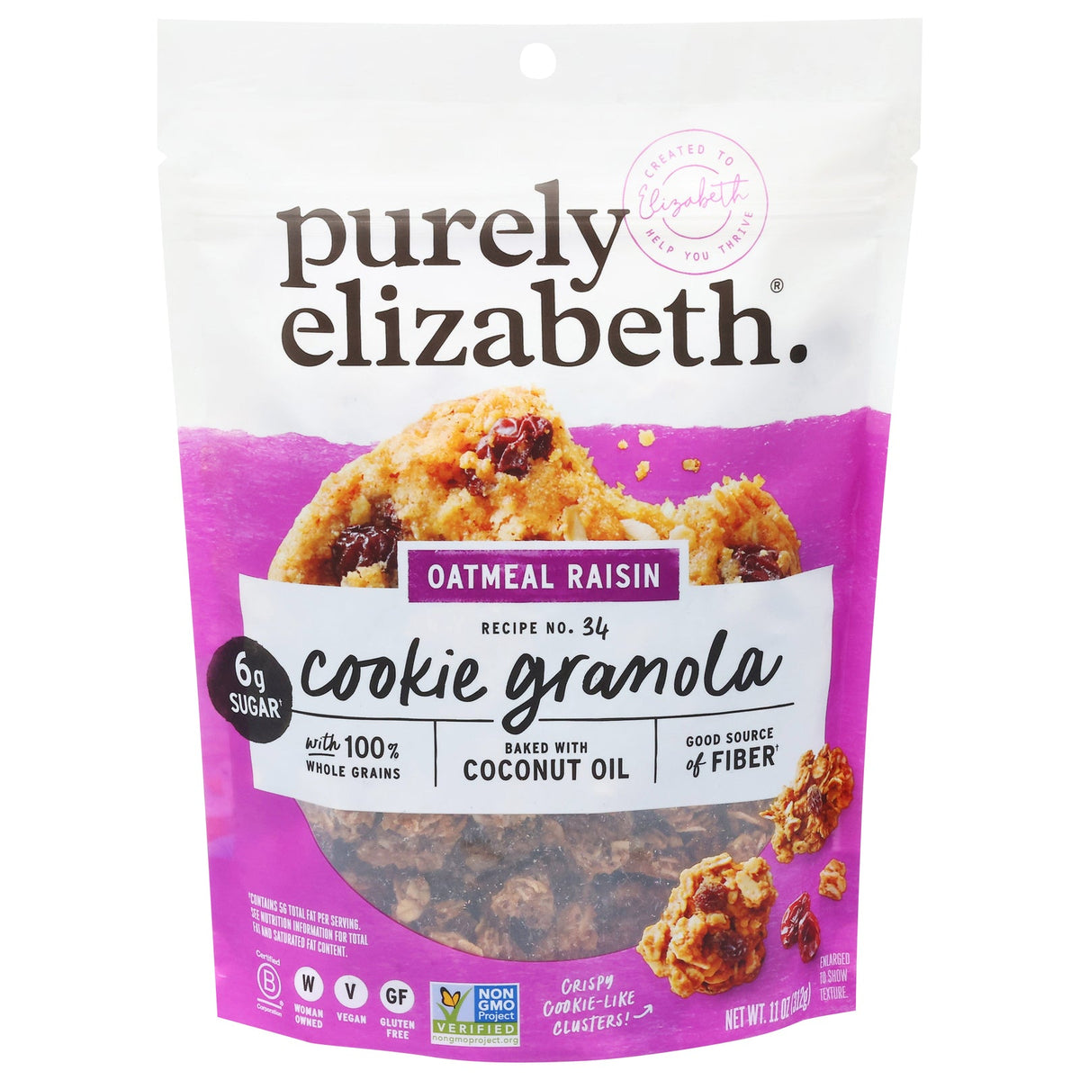 Purely Elizabeth - Cookie Granola Oatml Rsn - CS of 6-11 OZ