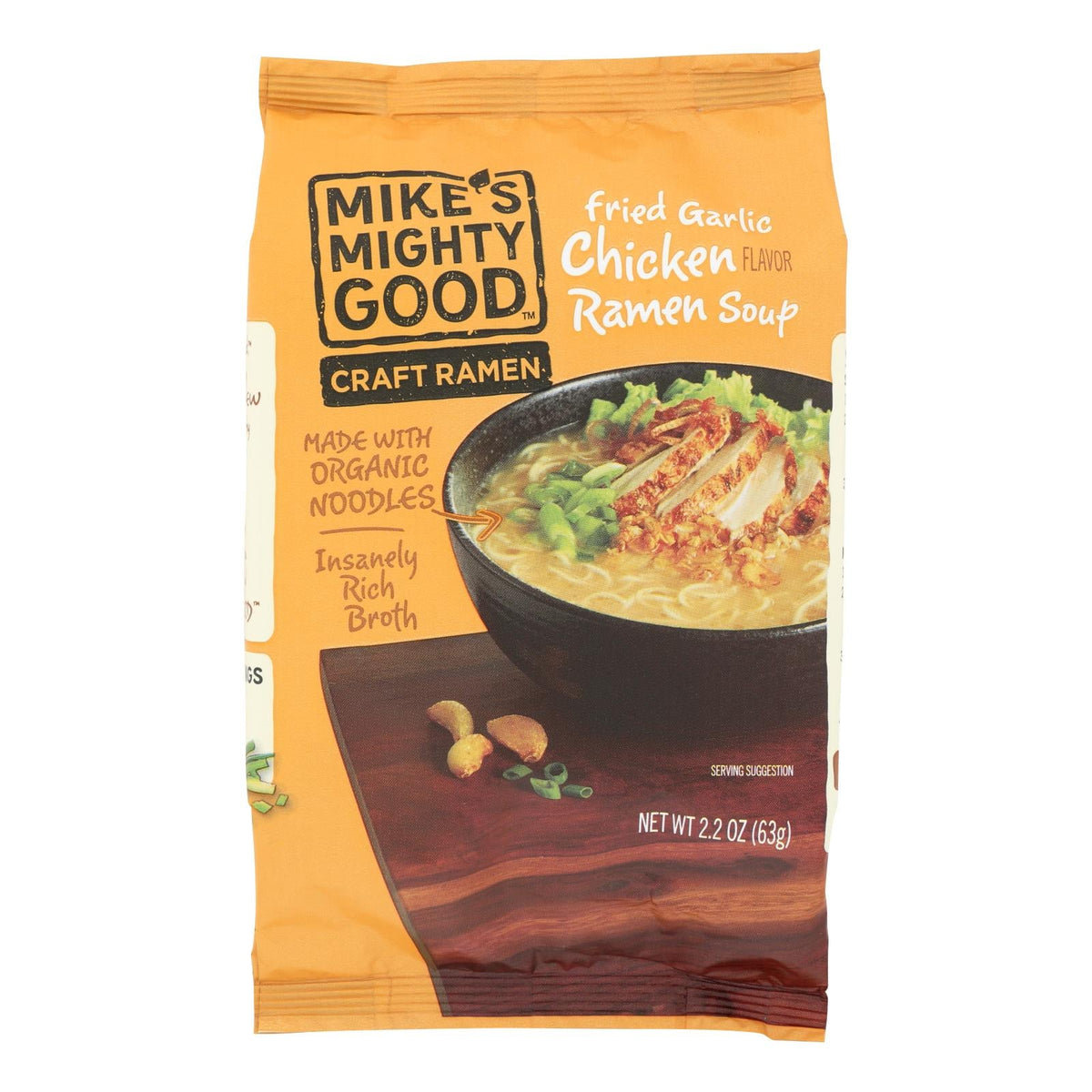 Mike's Fried Garlic Chicken Ramen Soup, 7-Pack, 2.2 Oz