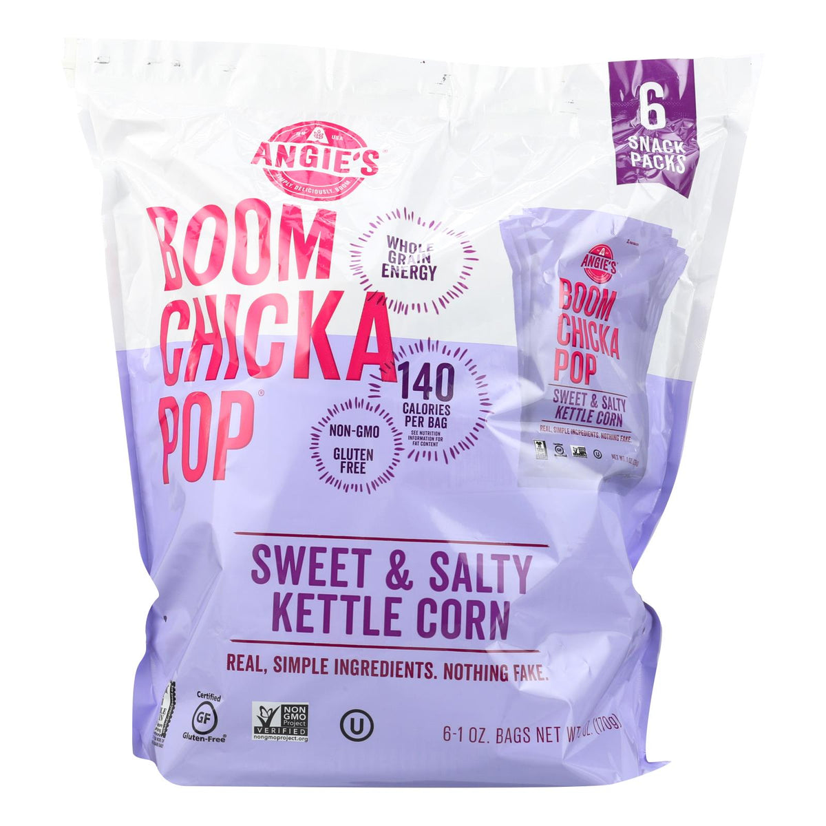 Angie's Kettle Corn Sweet and Salty - Case of 4 - 6/1 Oz