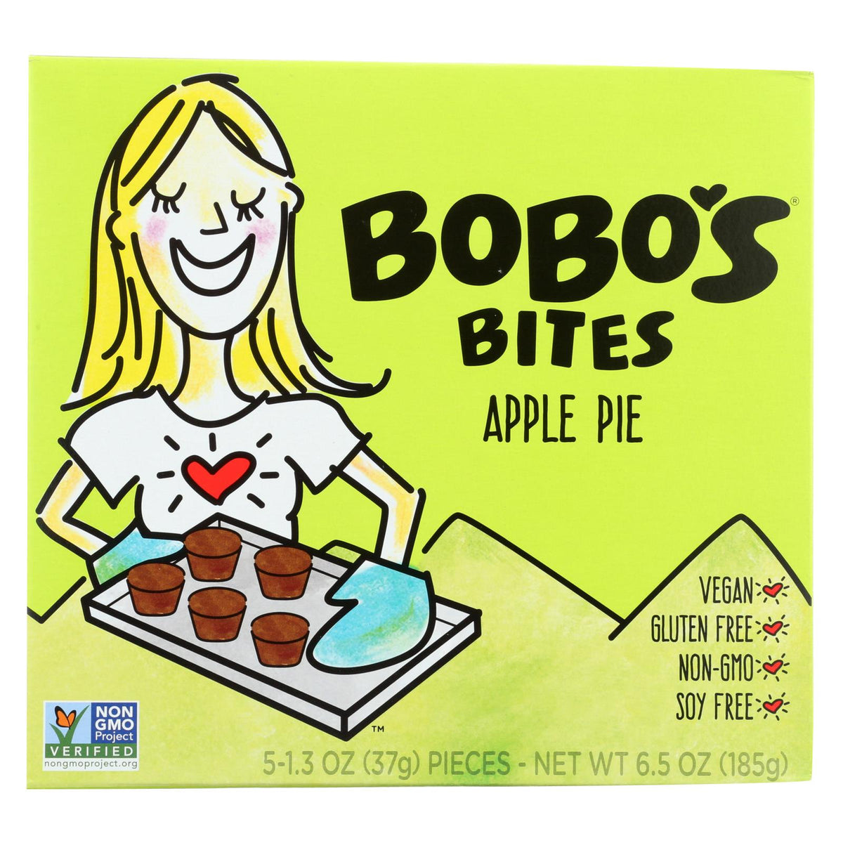 Bobo's Apple Pie Oat Bars, Gluten Free, 6-Pack, 1.3 Oz