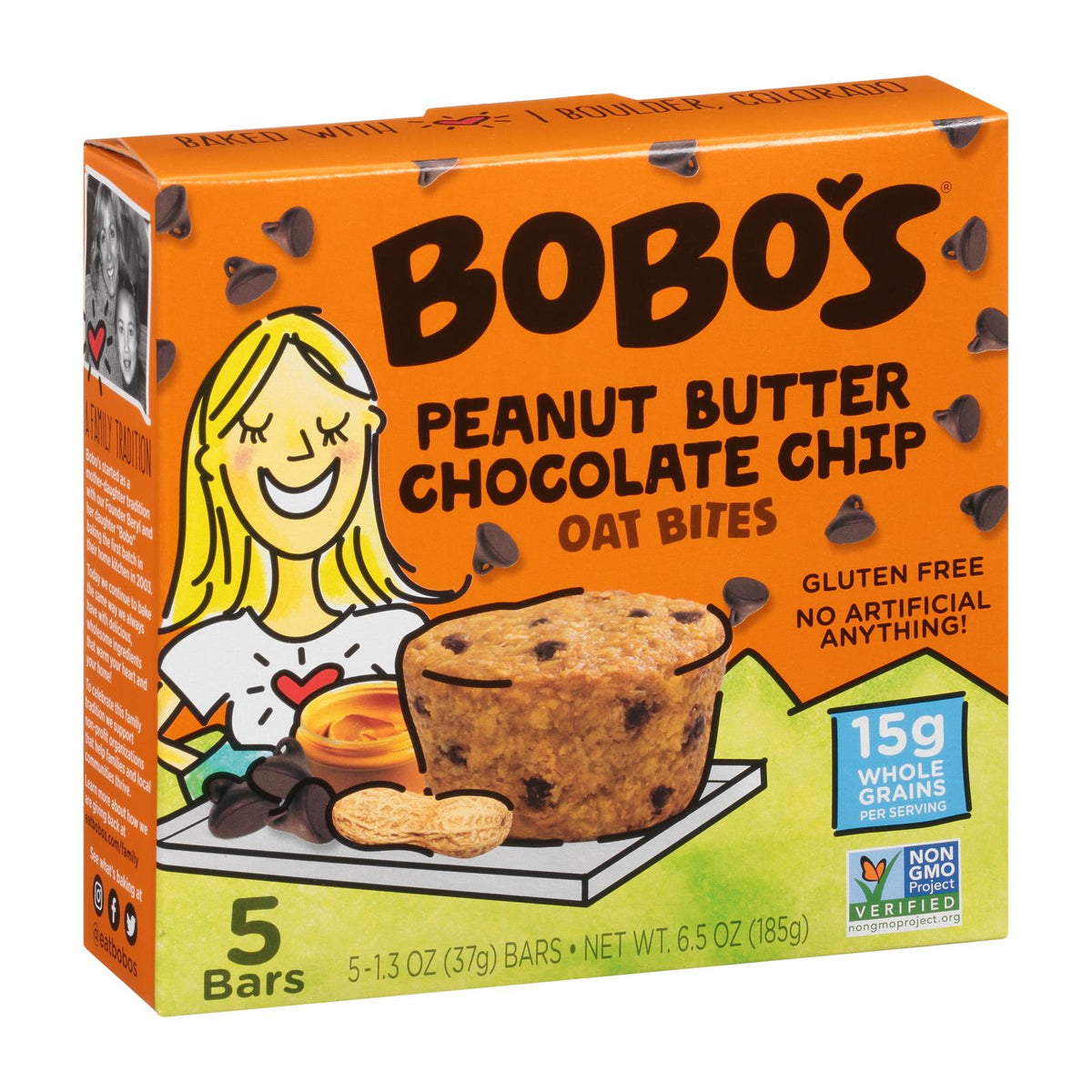 Bobo's Oat Bites - Peanut Butter Choc Chip - 6 Pack