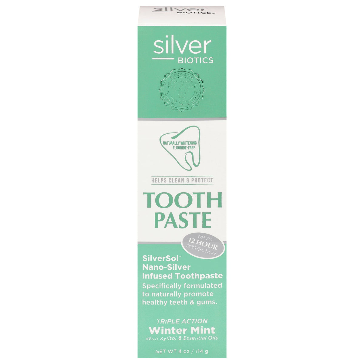 Silver Biotics - Toothpaste Winter Mint - 1 Each-4 Oz