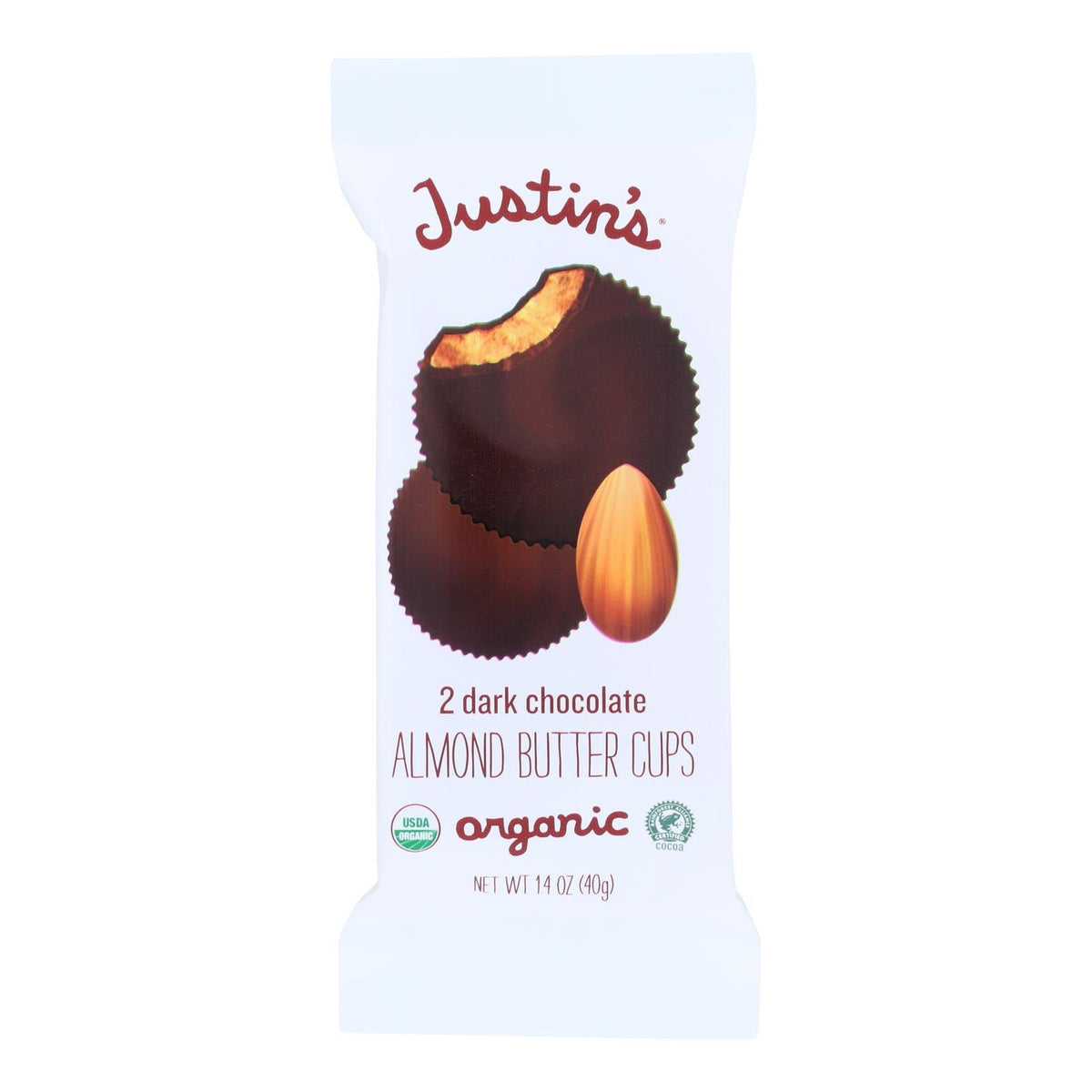 Justin's Almond Butter Dark Chocolate Cups, 12 Pack