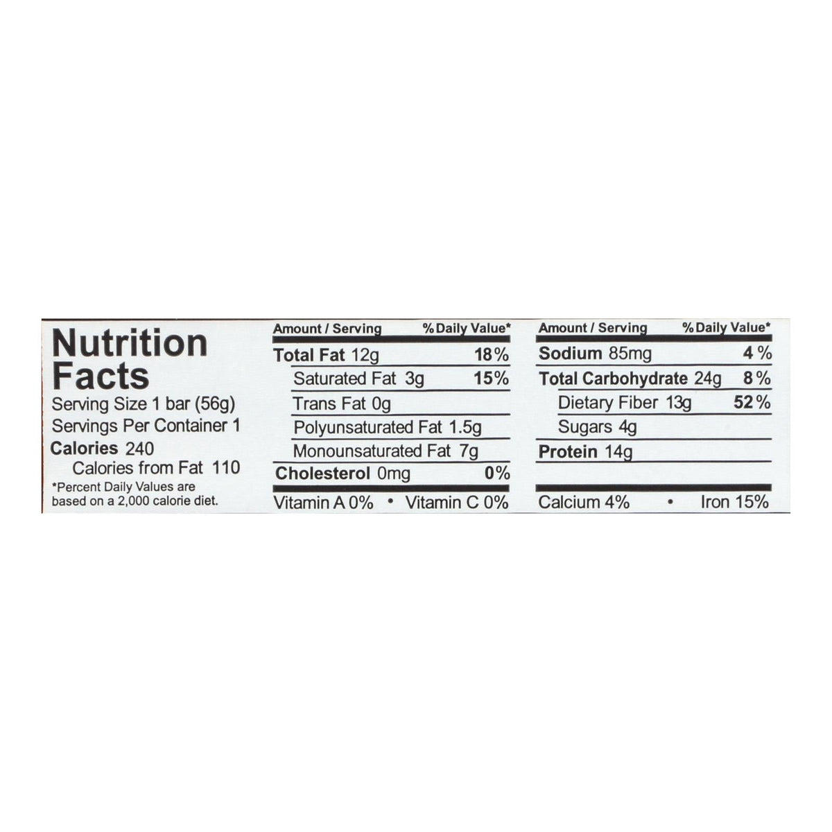 Aloha Peanut Butter Choc Chip Bars, 12-Pack, 1.9 Oz Each