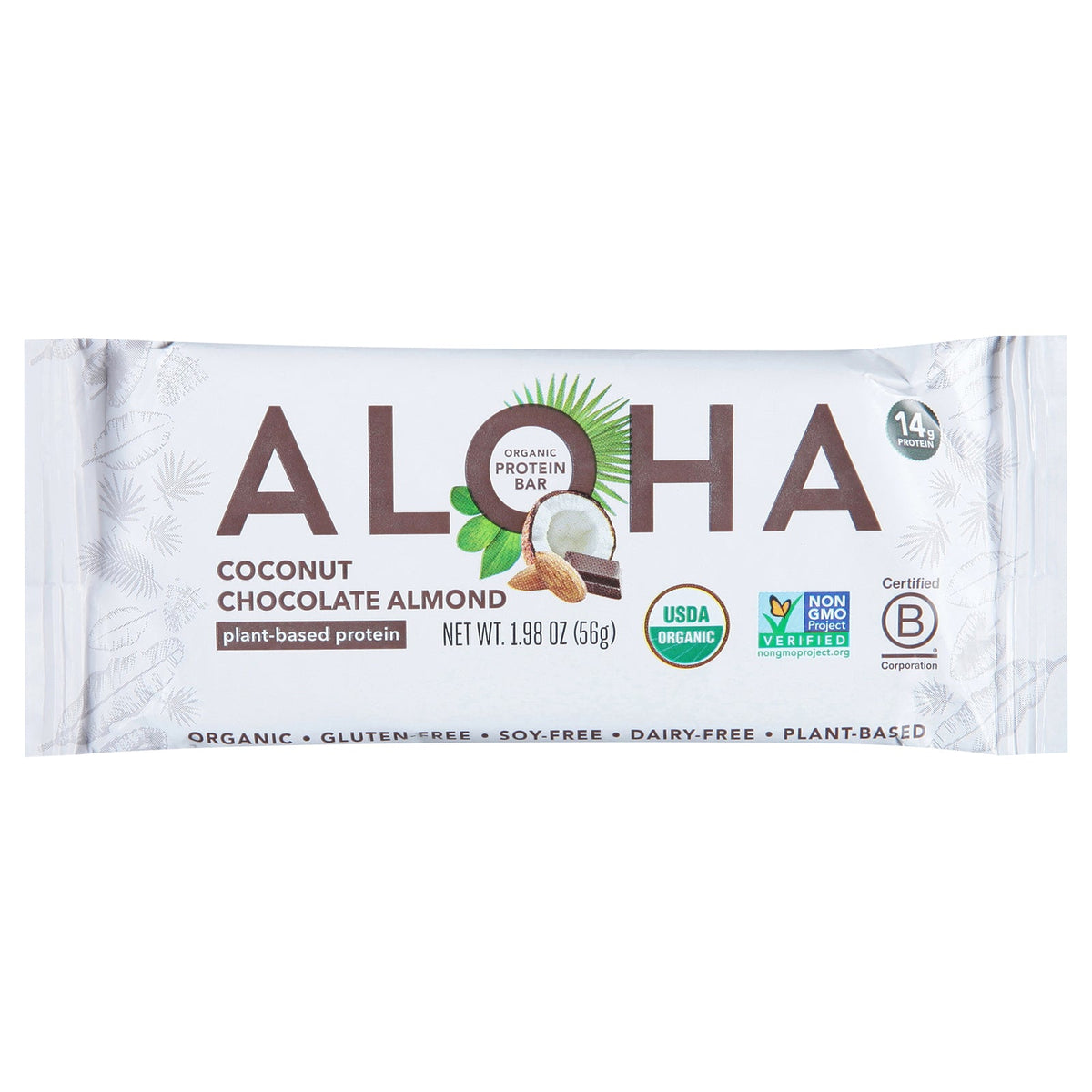 Aloha Coconut Chocolate Protein Bars, 12-Pack