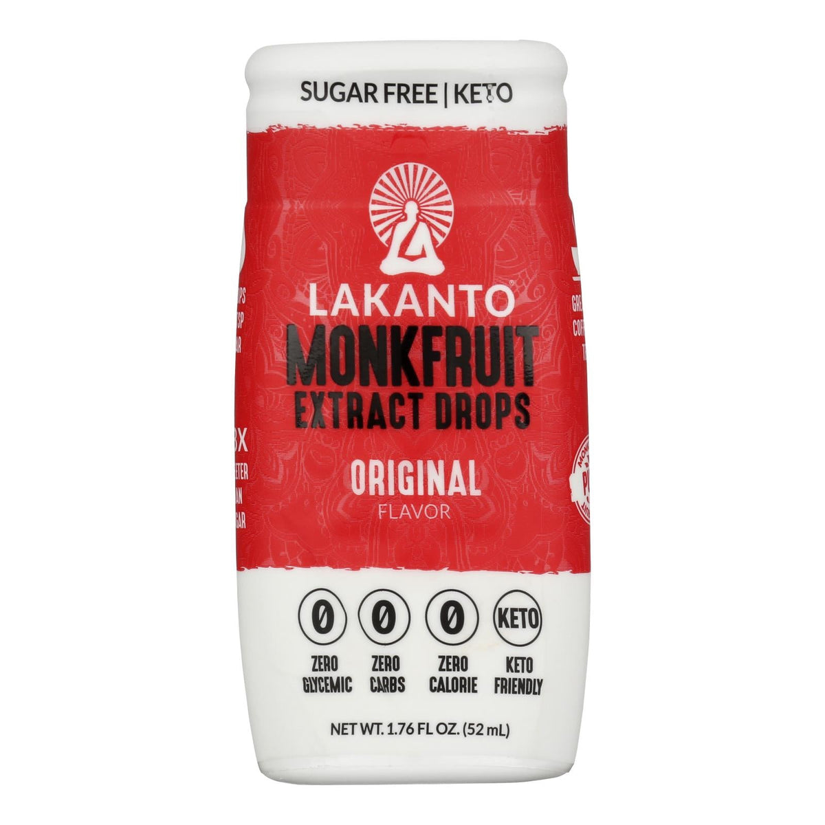 Lakanto Monkfruit Sweetener, Sugar-Free, 6-Pack, 1.76 oz