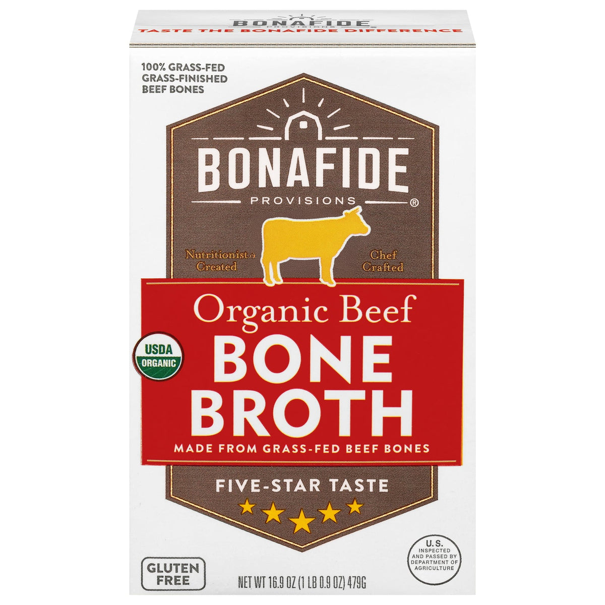 Bonafide Provisions Organic Beef Bone Broth, 6-Pack