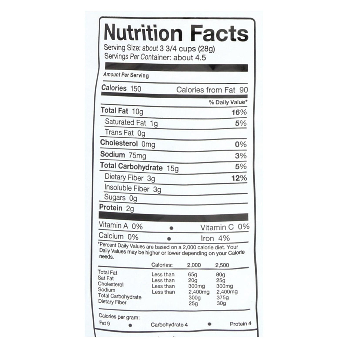 Skinnypop Sea Salt & Black Pepper Popcorn, 12 Pack, 4.4 Oz