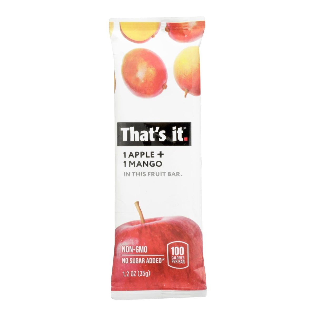 That's It Fruit Bar - Apple and Mango - Case of 12 - 1.2 oz