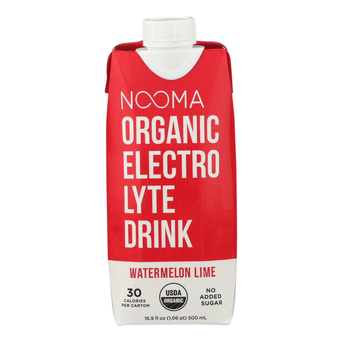 Nooma Organic Electrolyte Drink, Watermelon Lime, 12 Pack