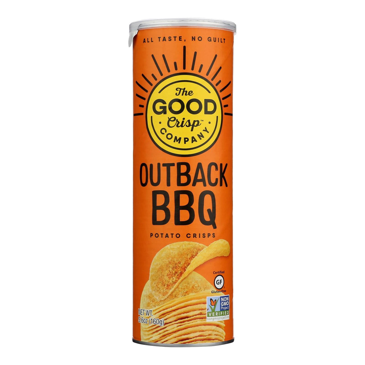 Good Crisp Potato Crisps BBQ - 8 Pack, 5.6 OZ Each