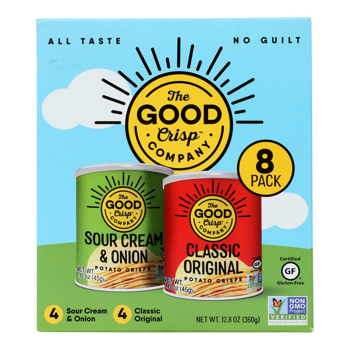 The Good Crisp Co. - 8pk Single 1.6oz Chips, Case of 4