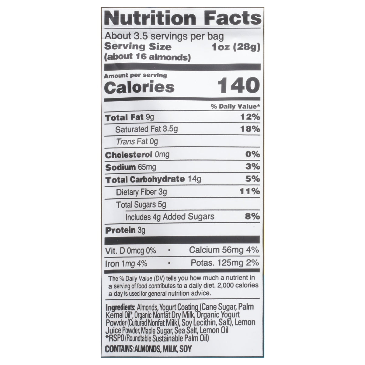 Skinnydipped - Almonds Lemon Bliss - Case Of 10-3.5 Oz
