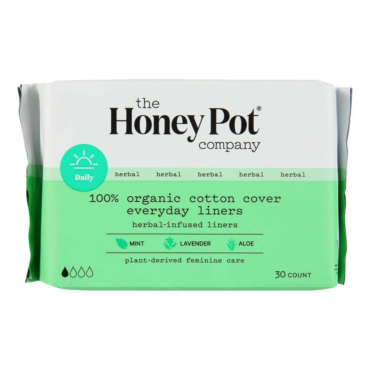 The Honey Pot - Pantiliner Evryday Herbal - EA of 1-30 CT