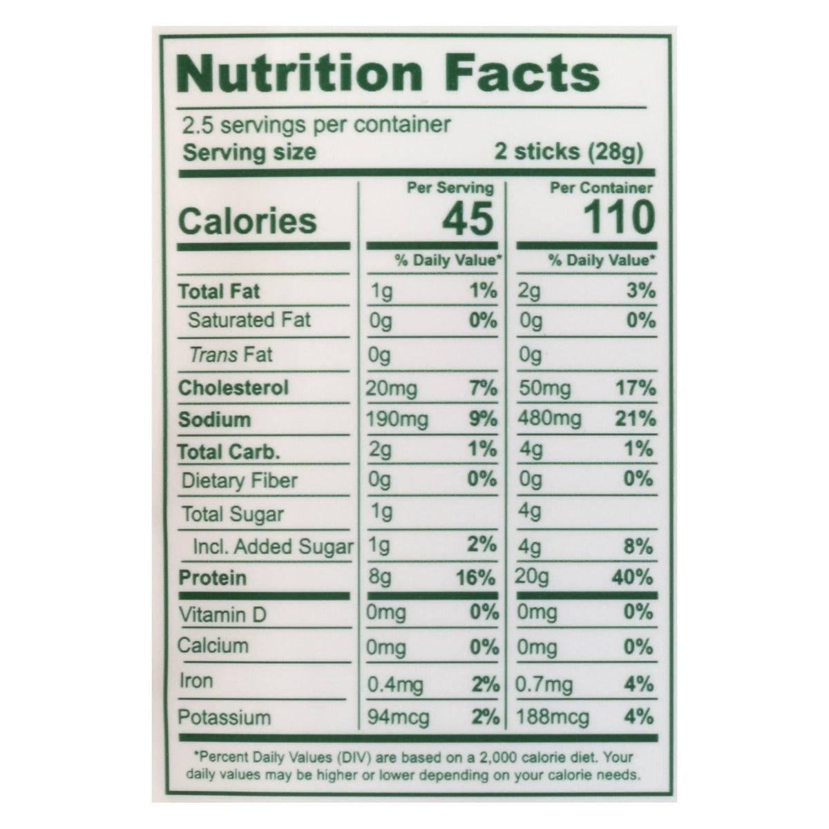 The New Primal Turkey Snack Sticks - 8 Pack, 2.5 Oz Each