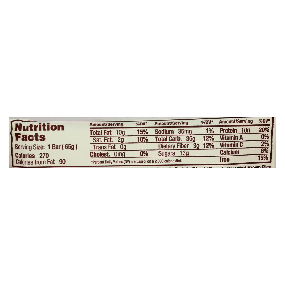 Gomacro Organic Mocha Chocolate Chip Bars, 12-Pack, 2.3 oz