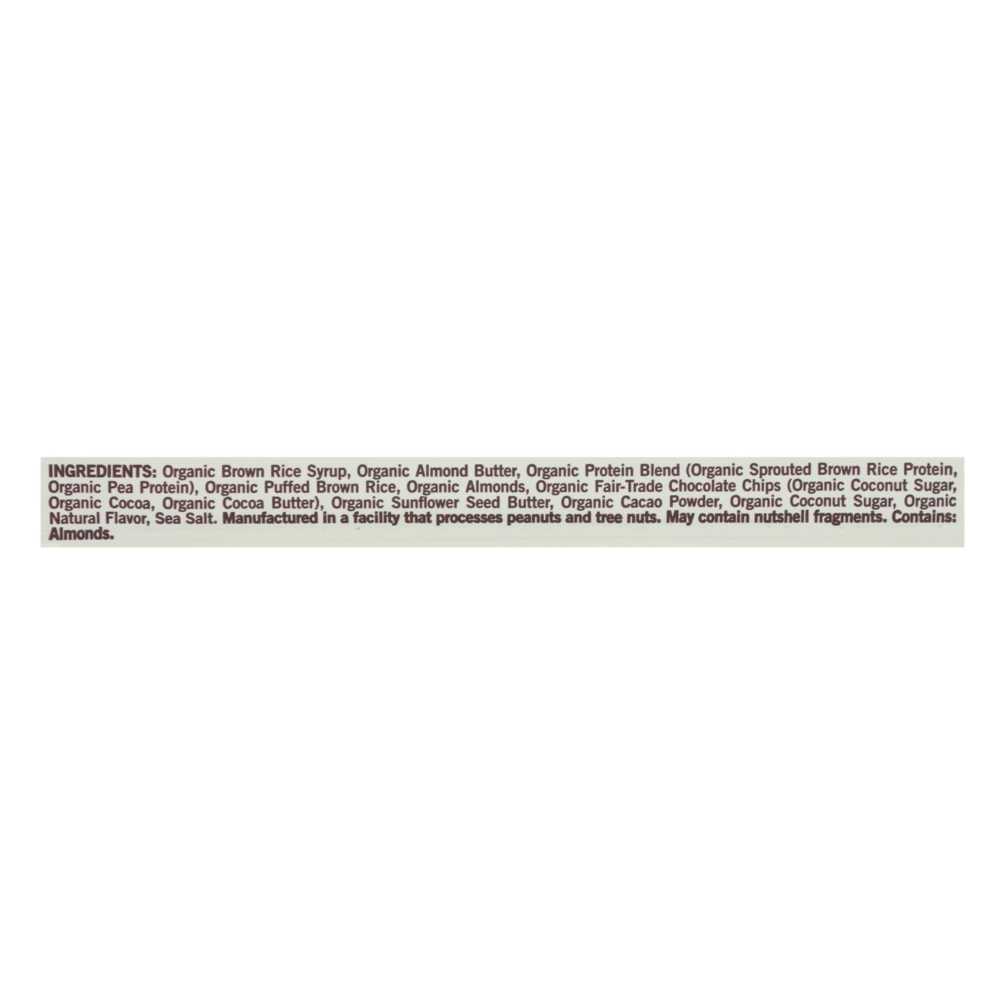 Gomacro Organic Dark Chocolate Almond Bar, Case of 12
