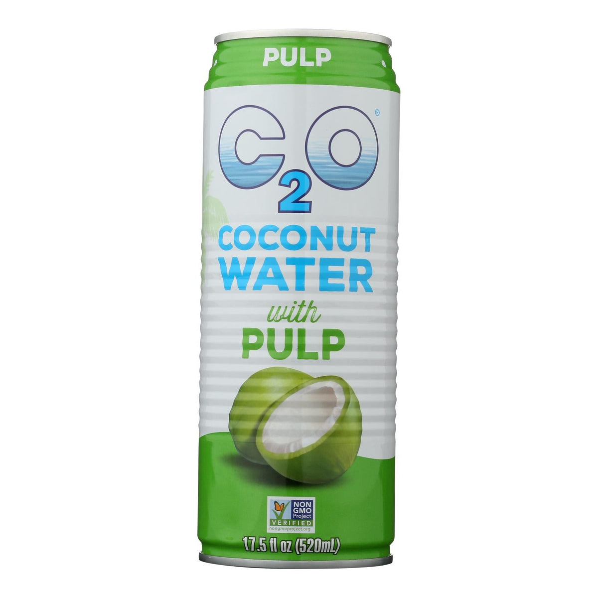 C2o Pure Coconut Water with Pulp - 12 Pack, 17.5 Fl Oz