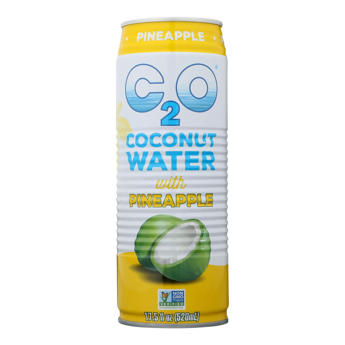 C2o Pineapple Coconut Water with Pulp - 12 Pack - 17.5 Fz