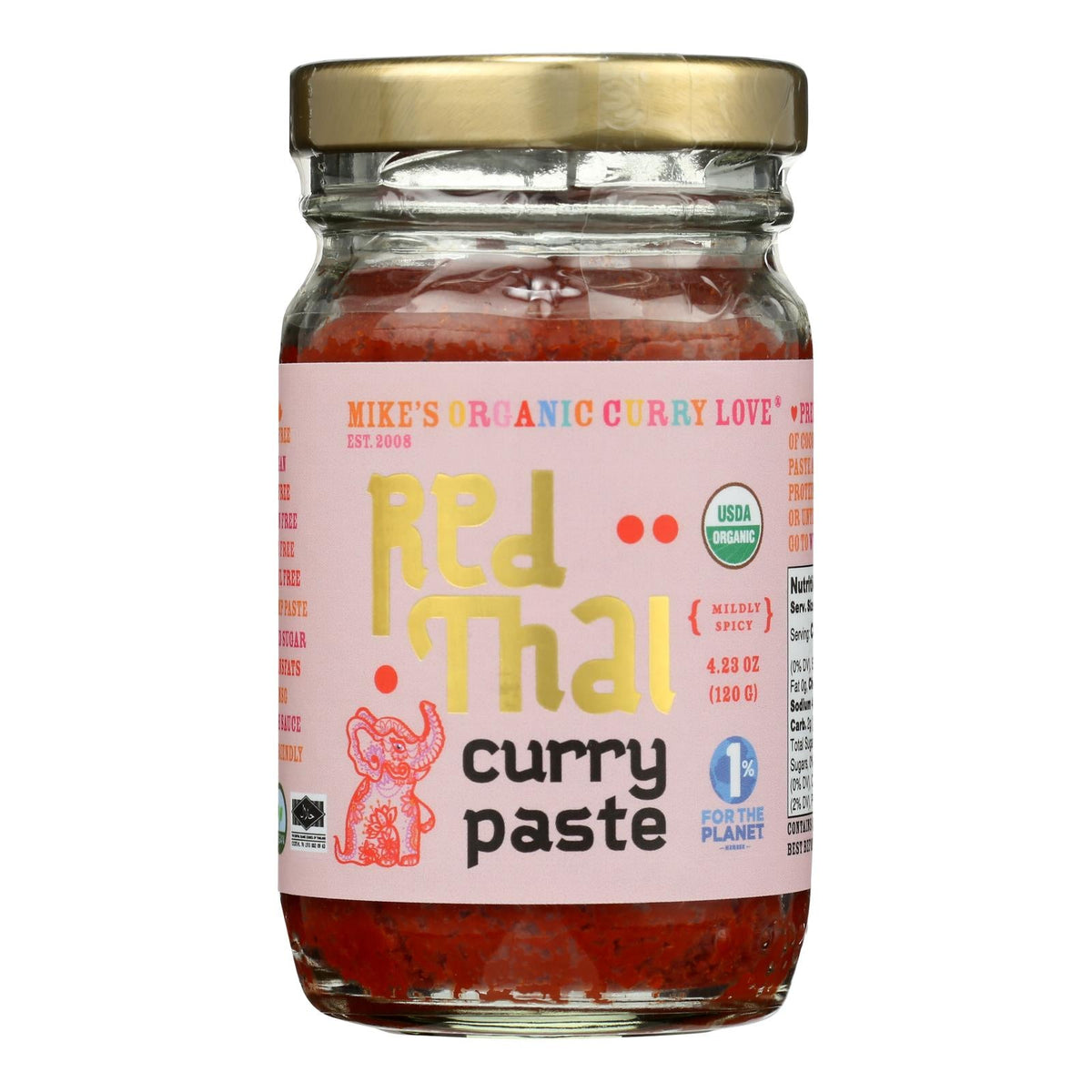 Mike's Organic Red Thai Curry Paste - Mild, 6-Pack, 4.23 Oz