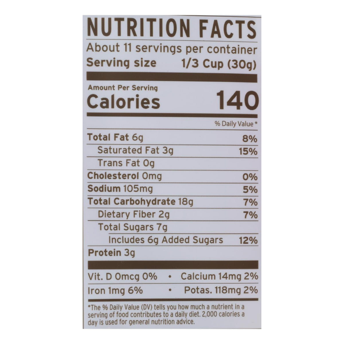 Organic Cranberry Pecan Granola, 6-Pack (12 oz each)