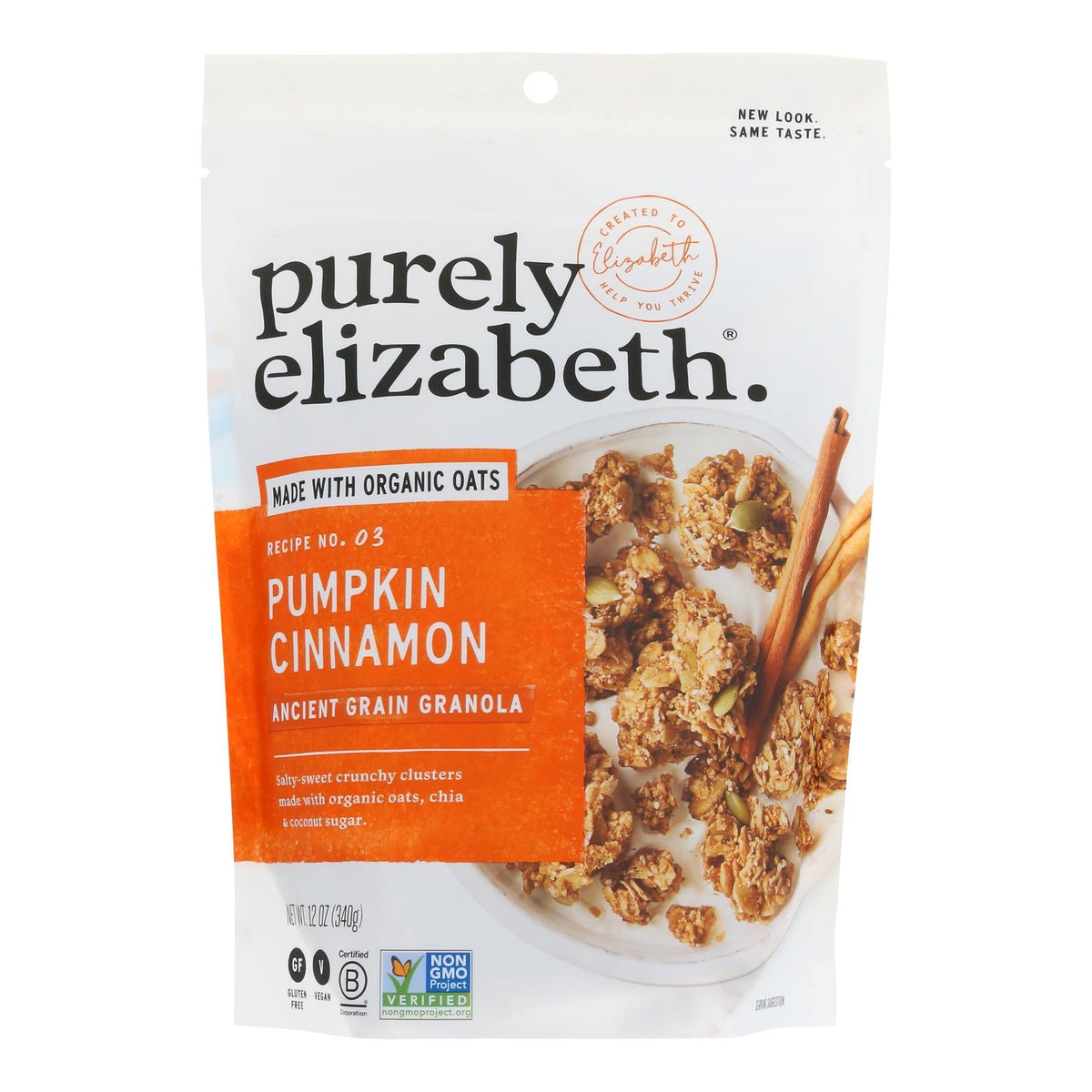 Purely Elizabeth Organic Pumpkin Fig Granola & Puffs 12oz