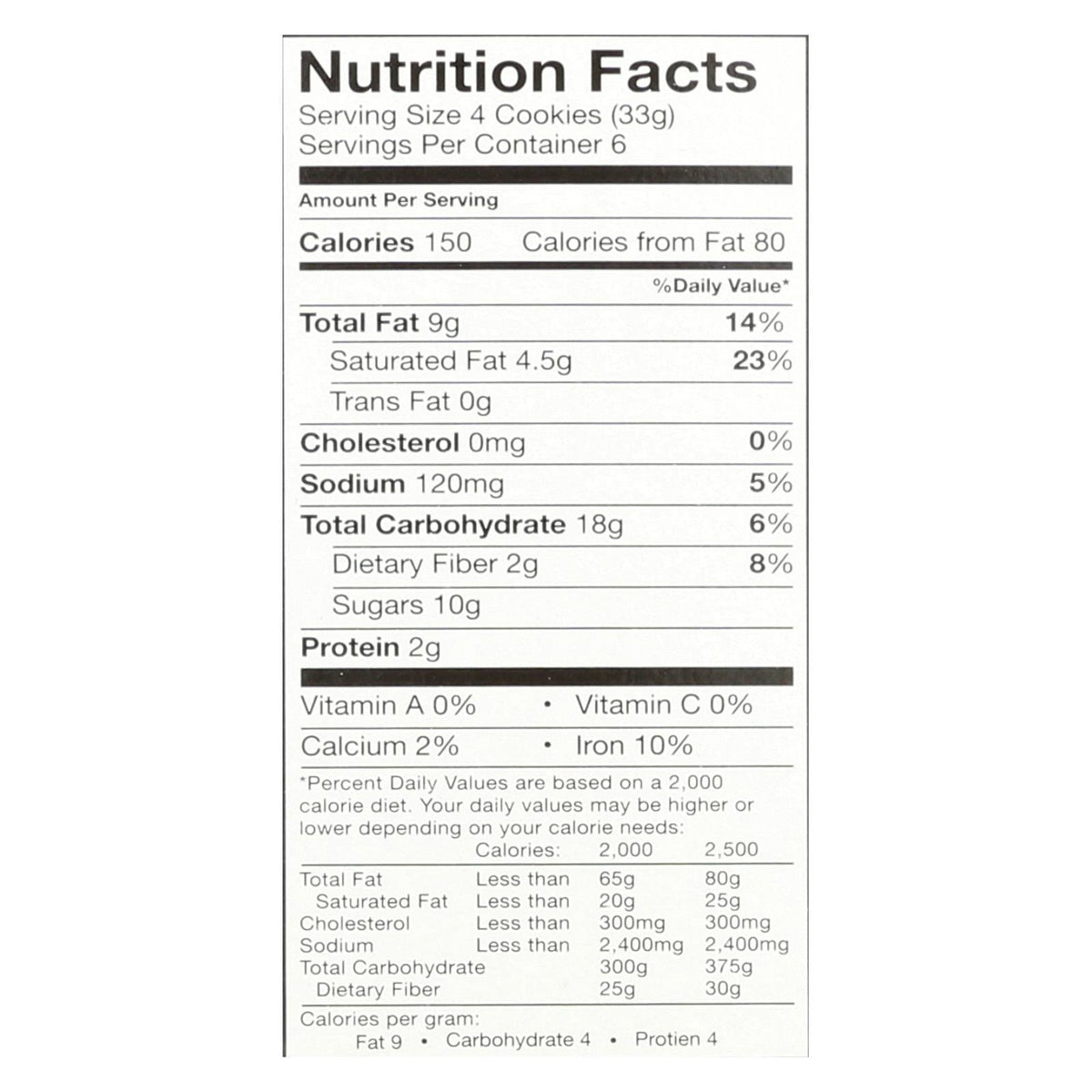 Goodie Girl Mint Slims Cookies - Case of 6, 7 oz