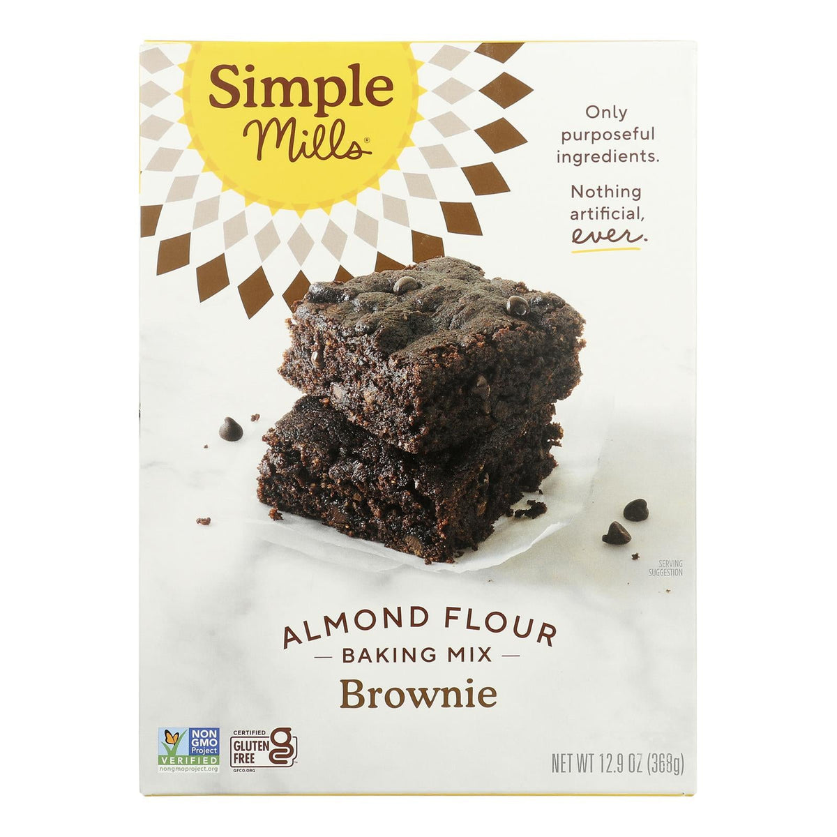 Simple Mills Almond Flour Brownie Mix - 6 Pack, 12.9 Oz