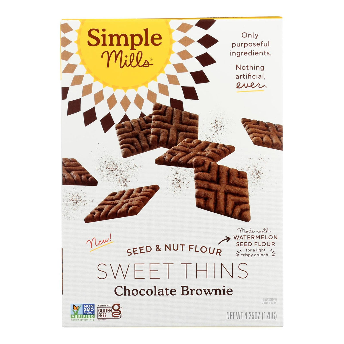 Simple Mills Sweet Thins Chocolate Brownie 6 Pack