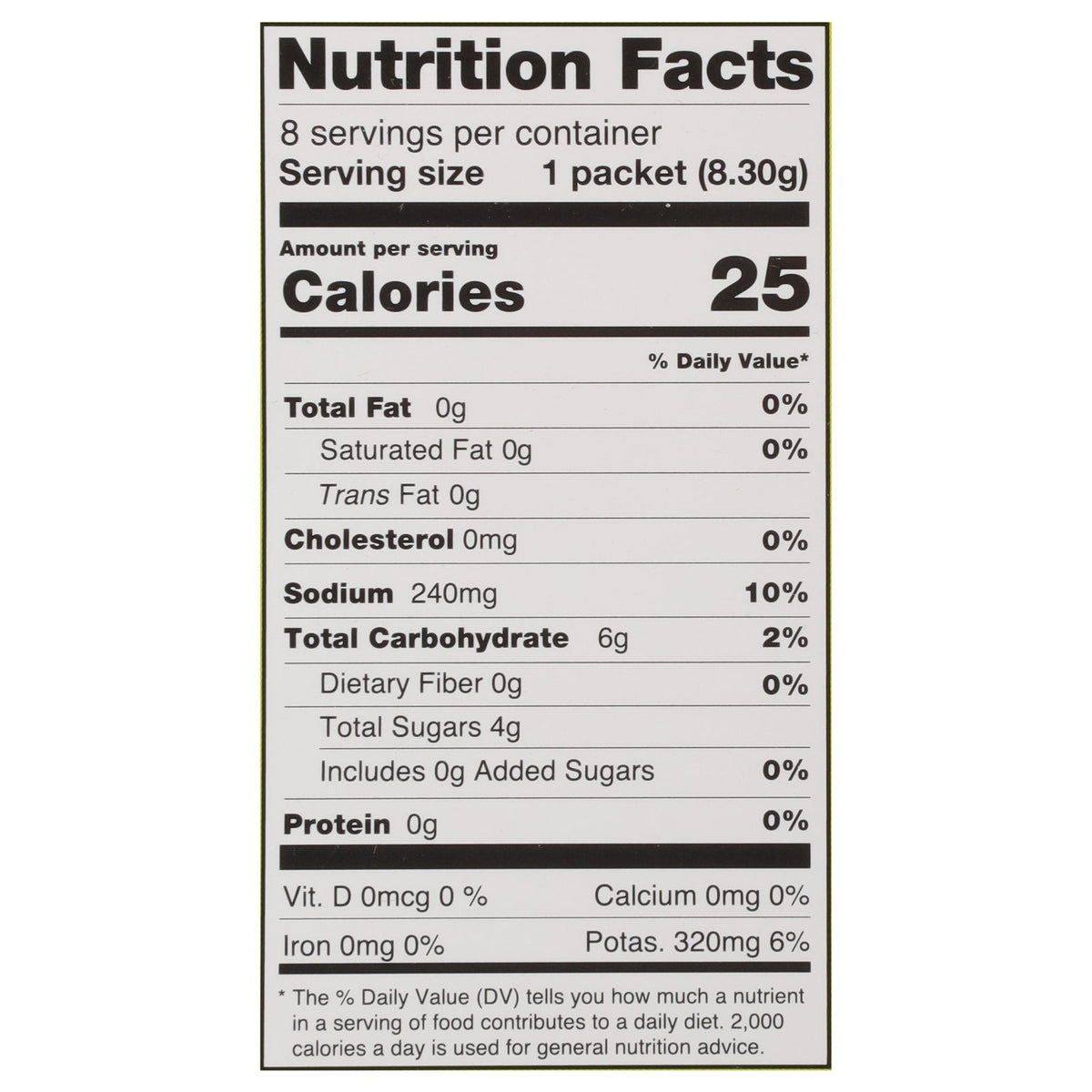 Cure Hydration Lime Drink Mix - 8 Pack, 0.29 oz Each