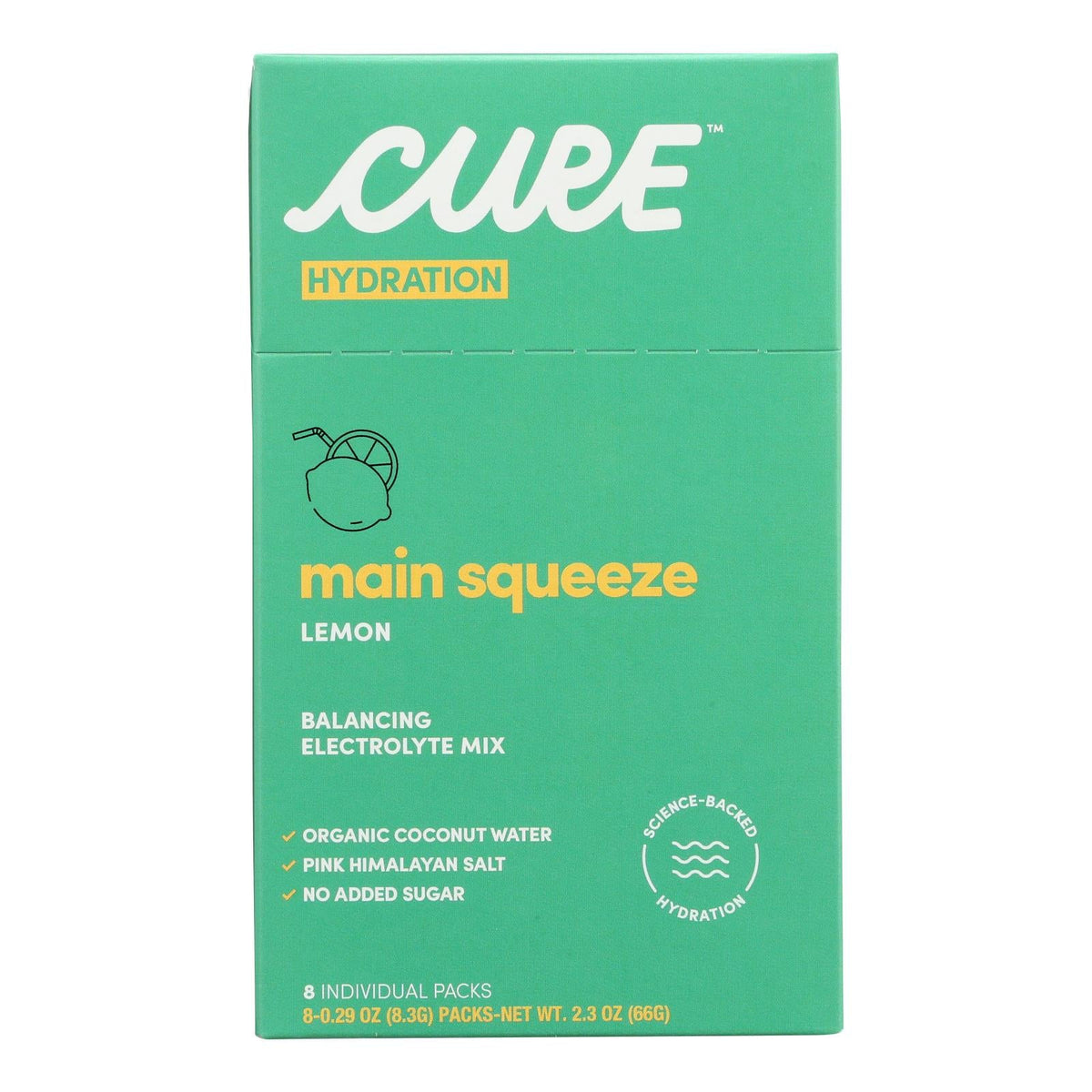 Cure Hydration Lemonade Drink Mix - 8 Pack